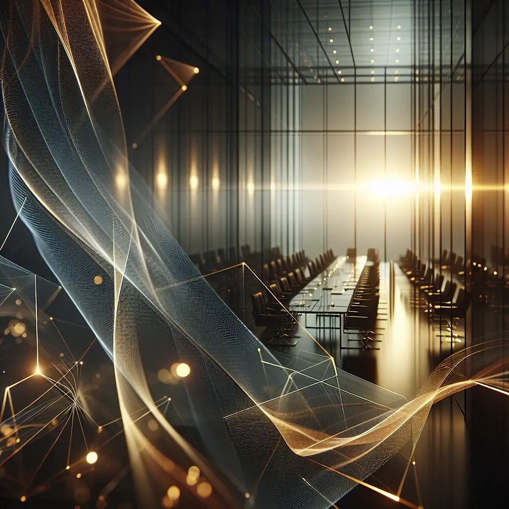 Abstract network visualization symbolizing organizational change management