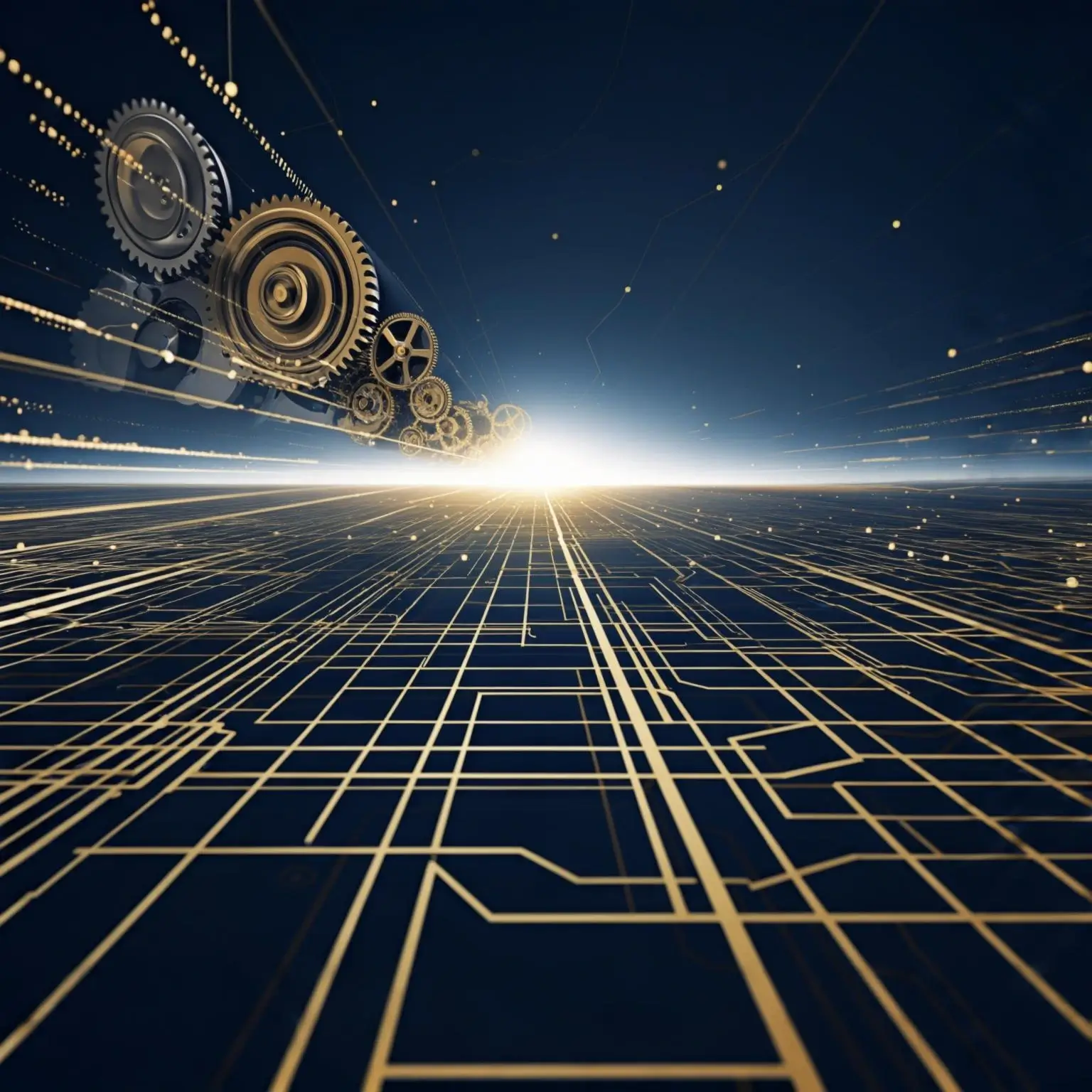 Modern factory floor with robotic arms, representing operations consulting.